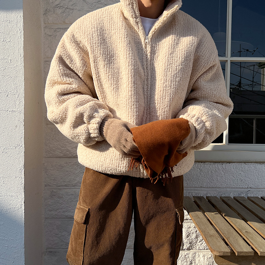 フリースリブニットパディング