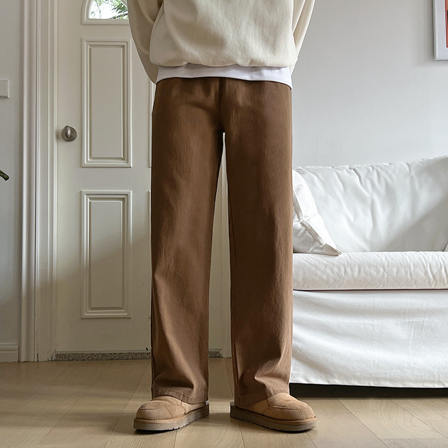 (9color)ボア裏起毛ワイドパンツ