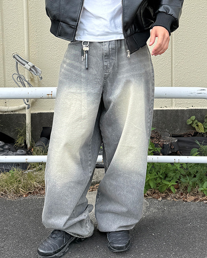 ティーンウォッシュバルーンデニムパンツ | ファッション通販サイト NUGU