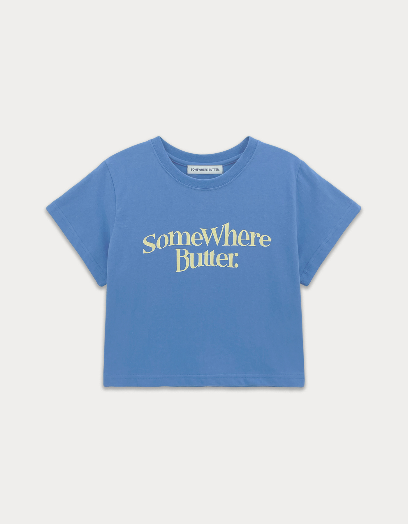 Wave Logo Crop Top - Blue