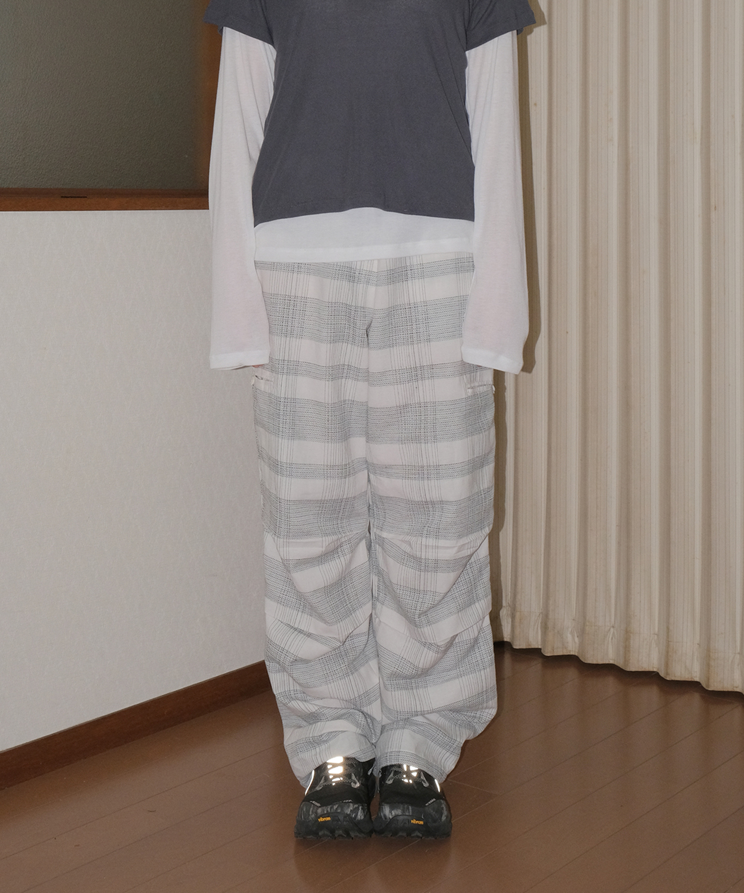 PINTIN COTTON PANTS CHECK