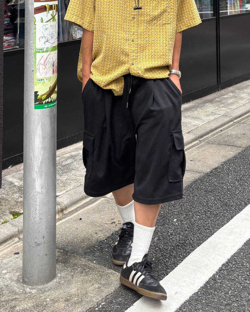 （ユニセックス）カーゴバミューダパンツ