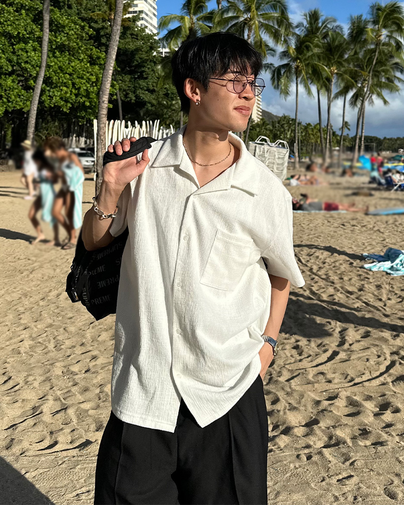 R.V BOWLING SHIRT - BLACK | ファッション通販サイト NUGU