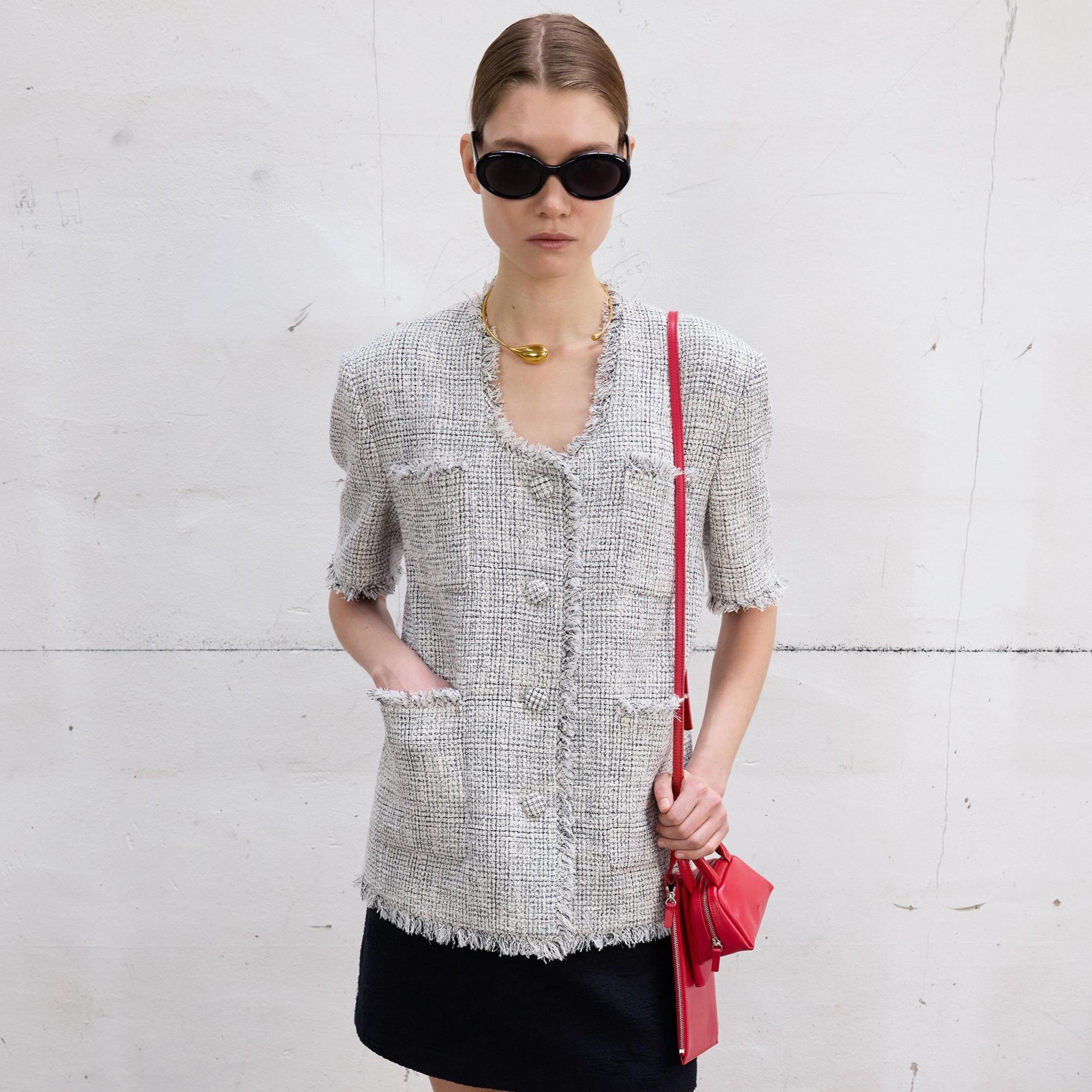 Neutral Tweed Jacket