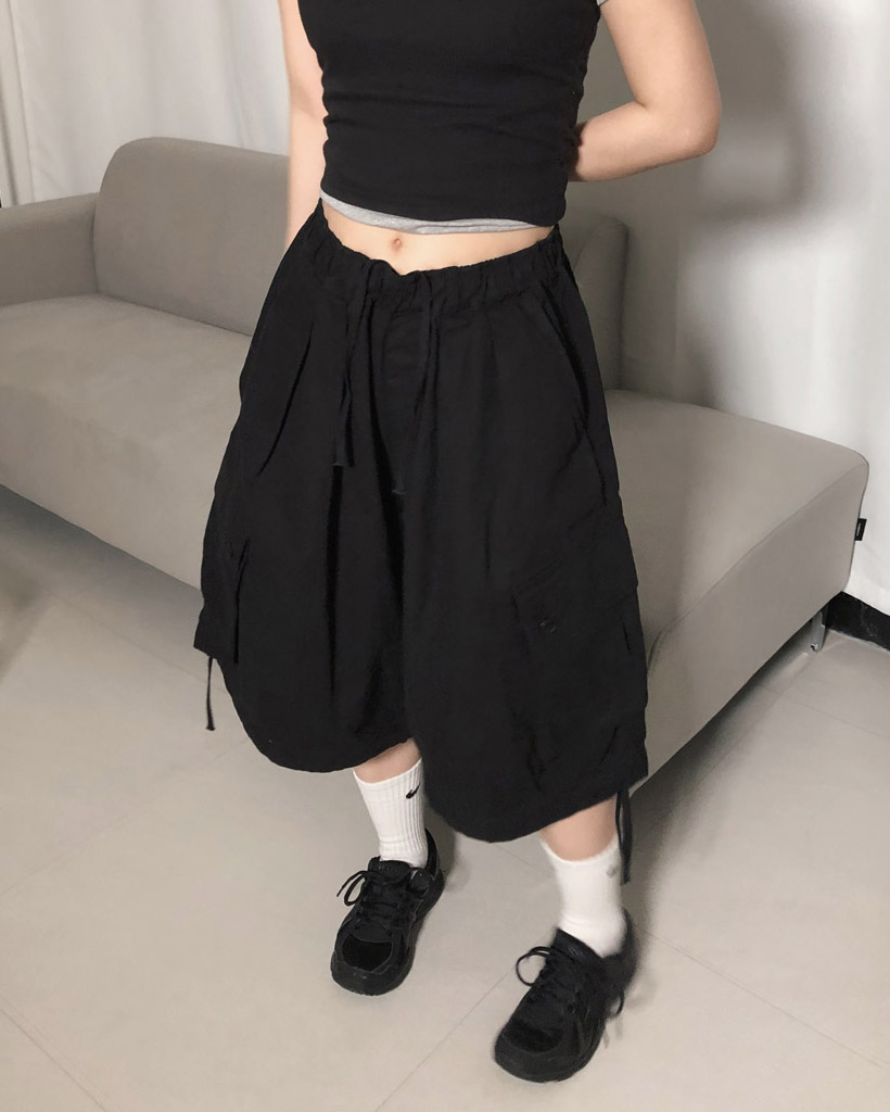 コムコム　変形ハーフパンツ コムコム 変形ハーフパンツ