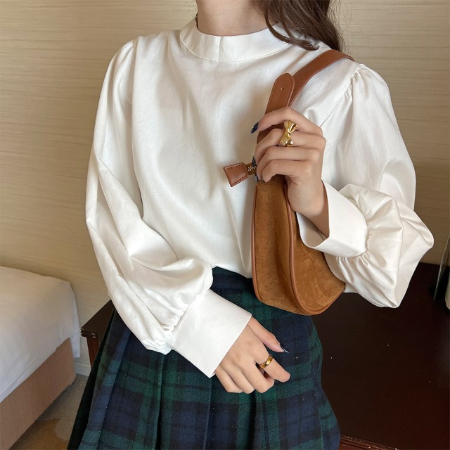 シャーリングパフスリーブブラウス | ファッション通販サイト NUGU シャーリングパフスリーブブラウス | ファッション通販サイト NUGU