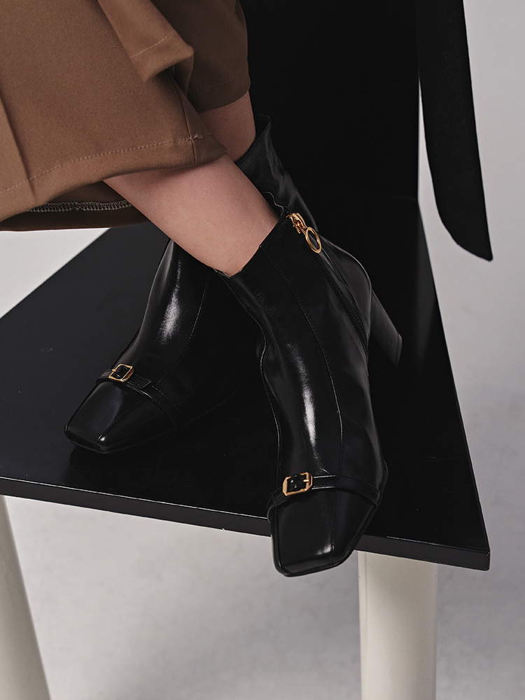 Rockfish Weatherwear X The Barnnet]Glossy Harness Rain Boots