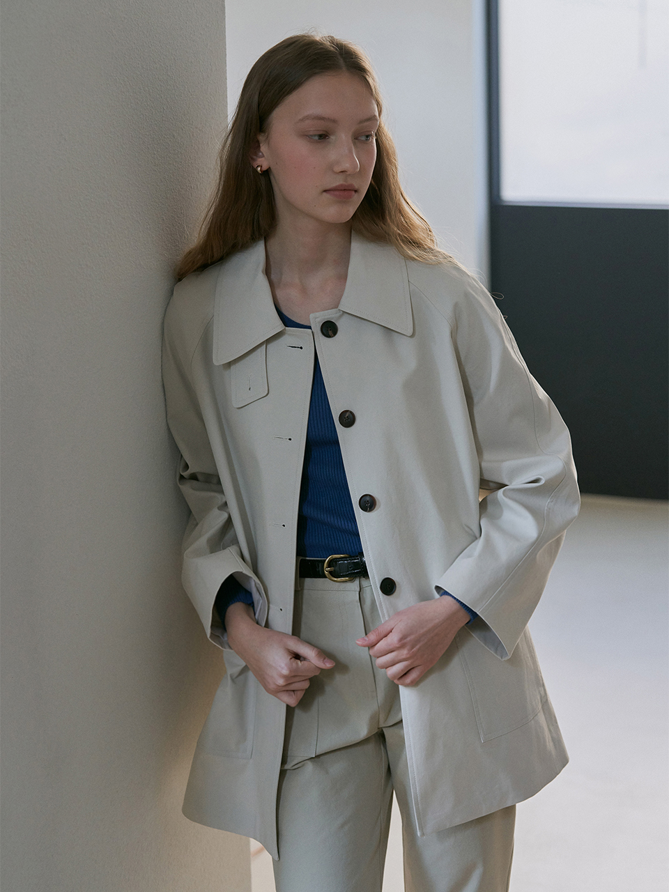 [Influencer pick] Mac half trench coat_3colors