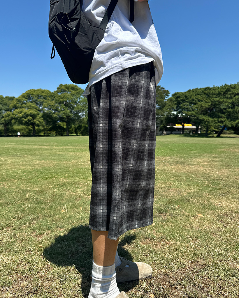 チェック柄バミューダパンツ | ファッション通販サイト NUGU