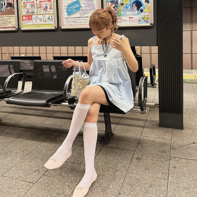 キャミソール★ミニワンピース★ GANNI GANNI ガニー ワンピース Cotton Poplin Strap Dress W0194 6479