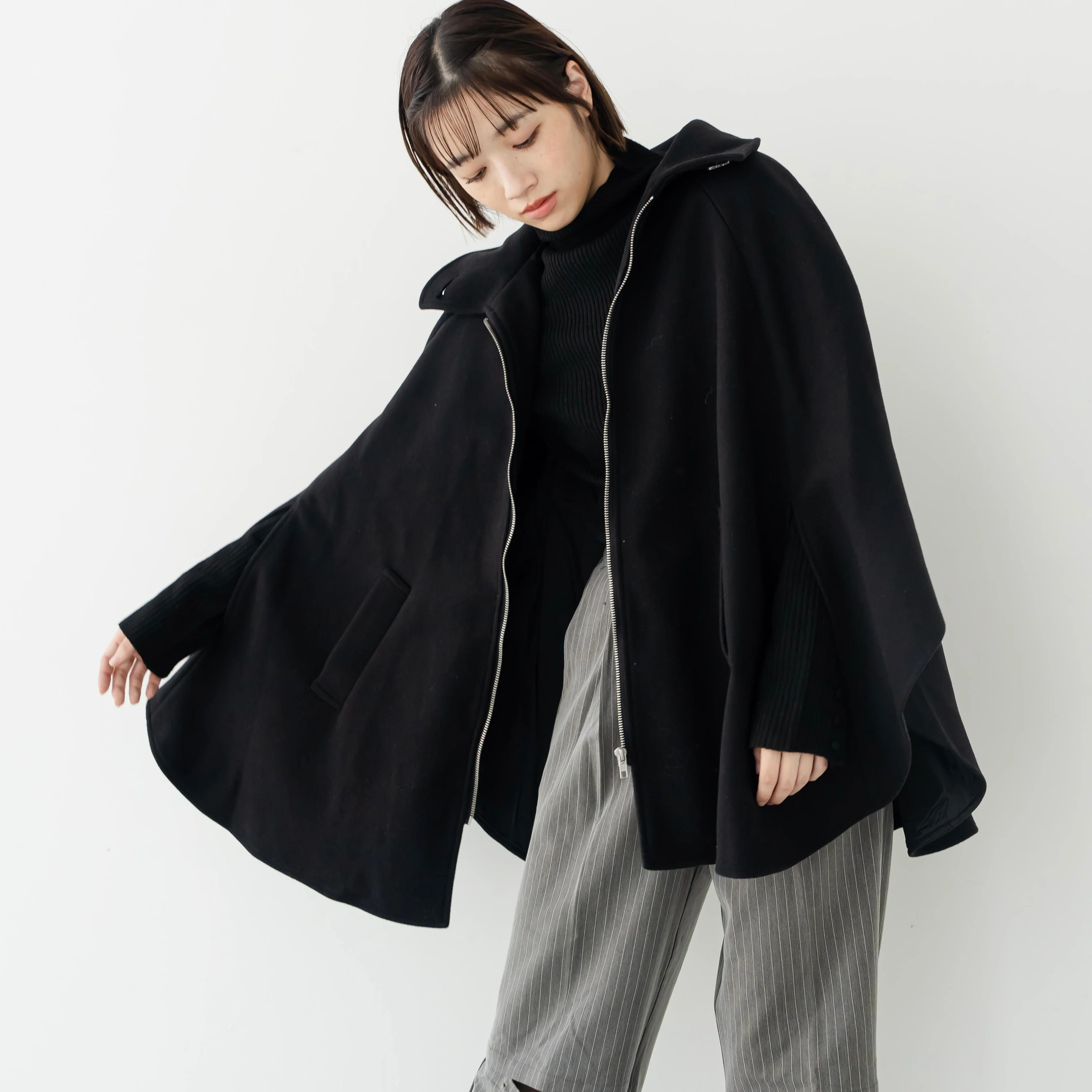 ellie ポンチョコート ellie ポンチョコート