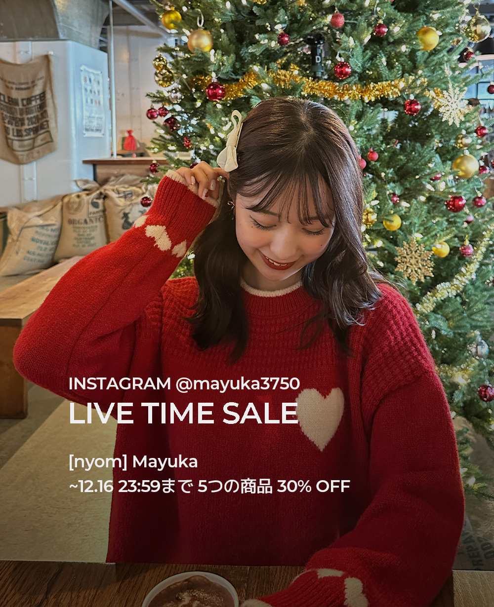 [nyom] LIVE TIME SALE ファッション通販サイト NUGU