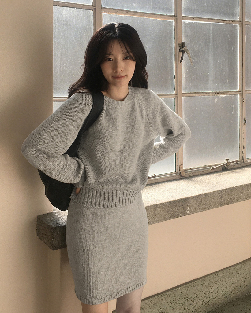 #SLOWMADE.ニット＋スカートセットアップ