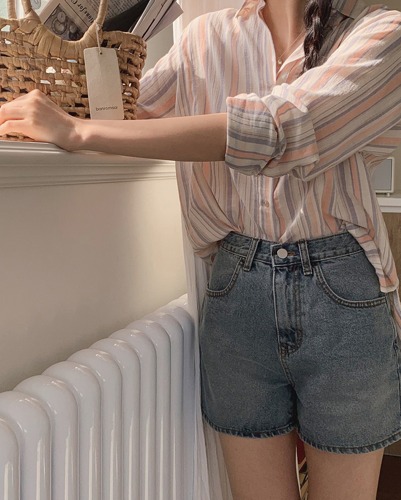 デニムショートパンツ-4size | ファッション通販サイト NUGU