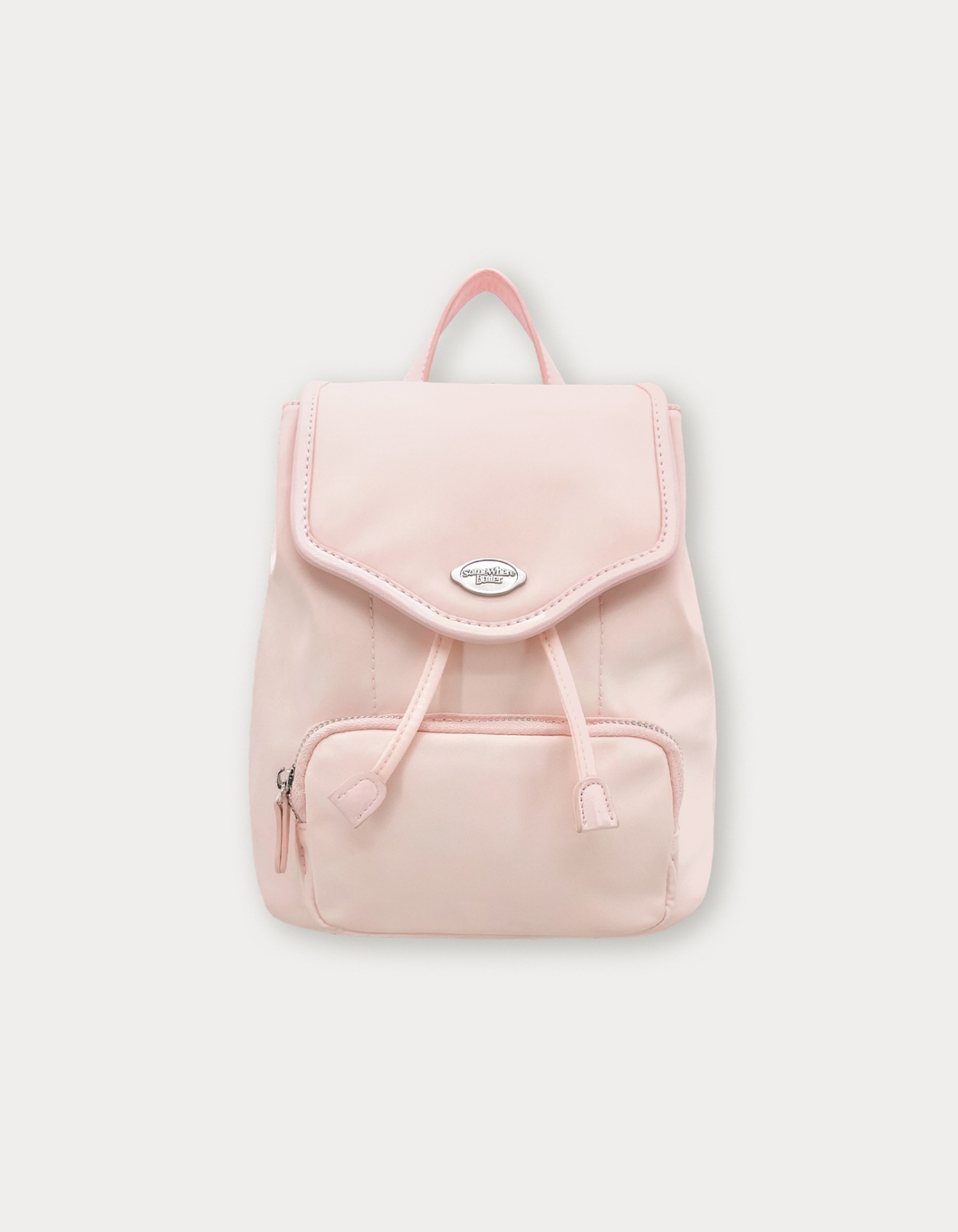 Nylon Fle Backpack - Light Pink