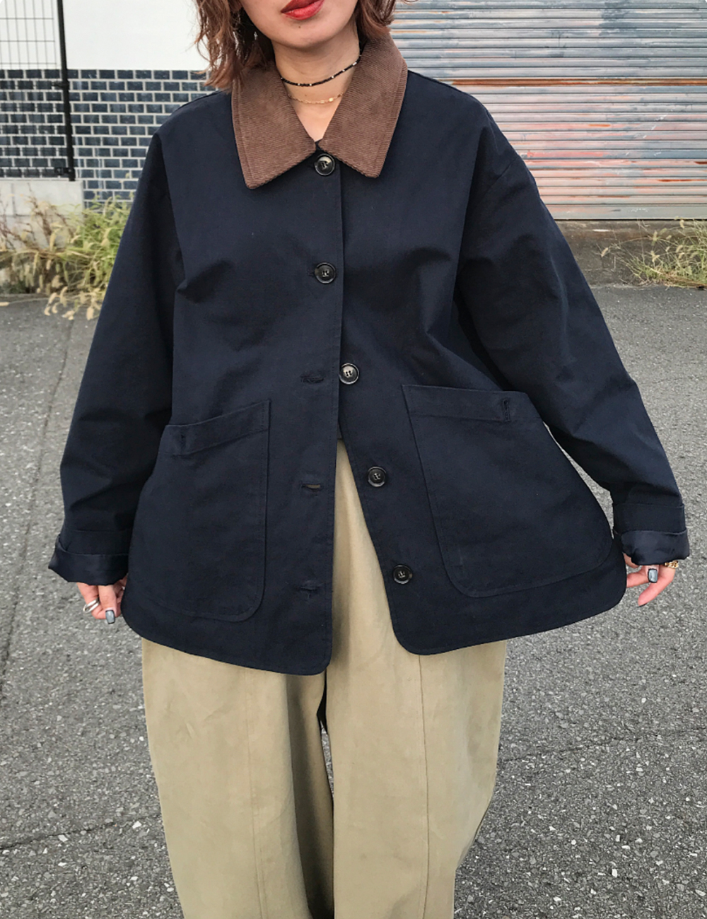 THE NORTH FACE コーデュロイ襟ジャケット Lサイズ グレー コーデュロイ襟ジャケット | ファッション通販サイト NUGU