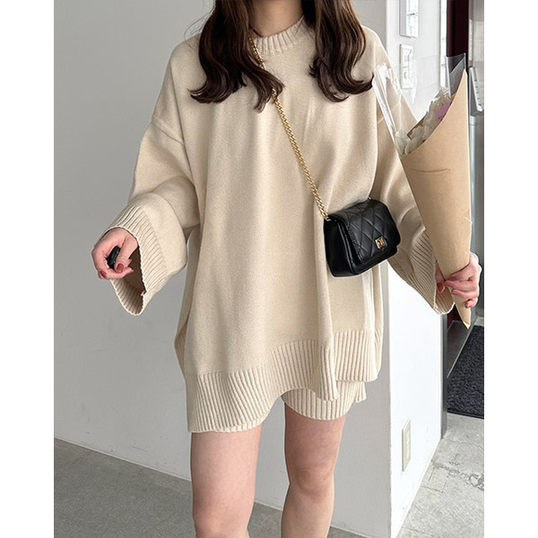 ニットショートパンツセット | ファッション通販サイト NUGU