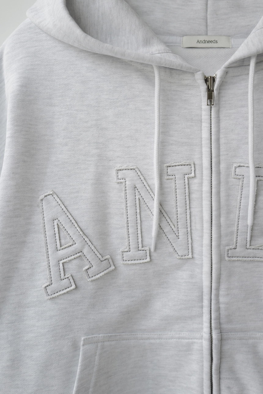 24. Penny logo hoodie zip-up (white melange)2.jpg