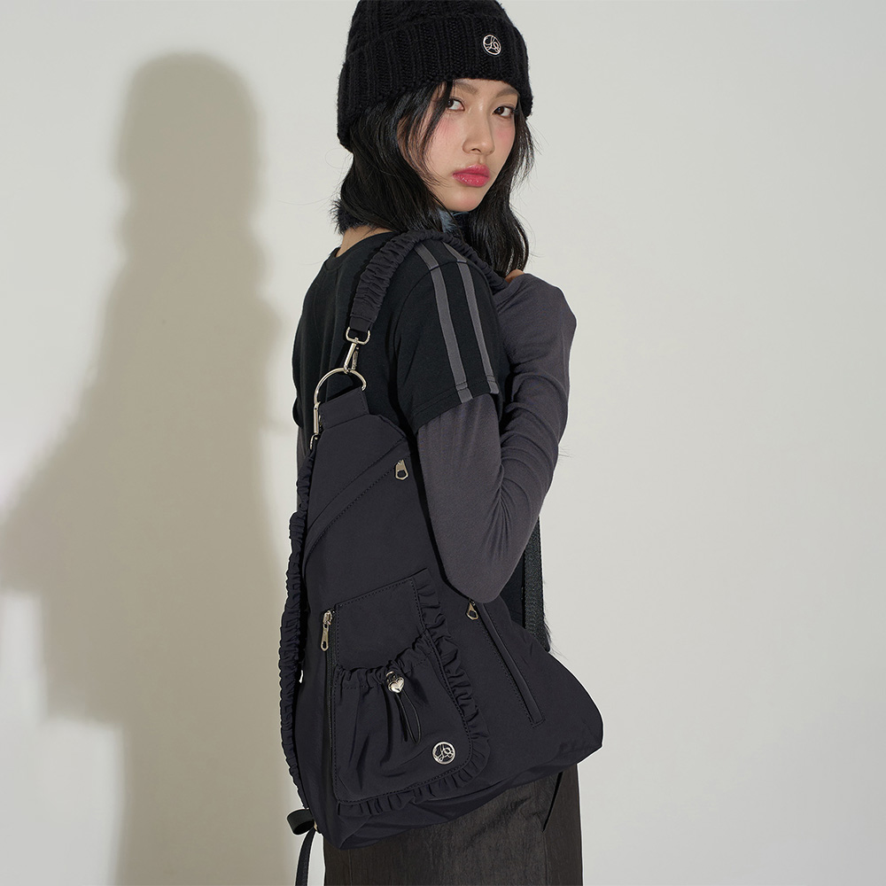 Sling Shirring Backpack Black | ファッション通販サイト NUGU