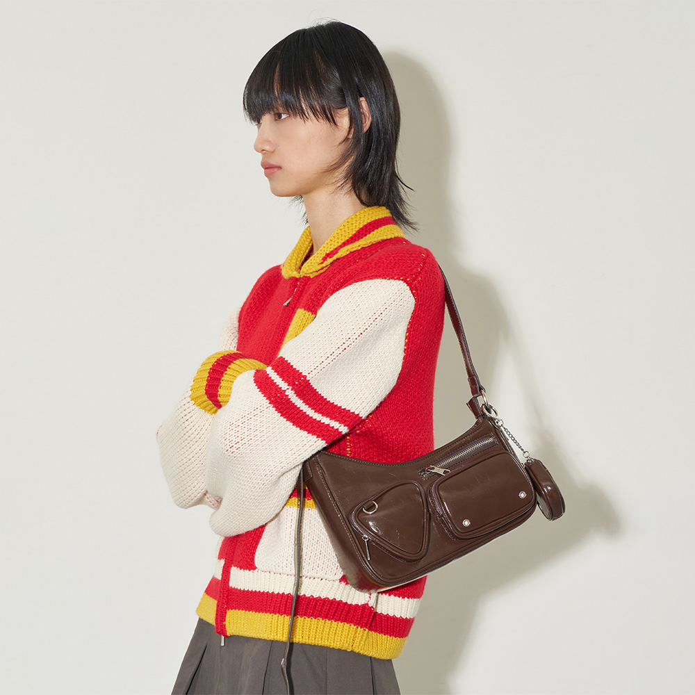 ◇ILLIGO◇ Triangle Pocket Bag Brown Triangle Pocket Bag Brown | ファッション通販サイト NUGU