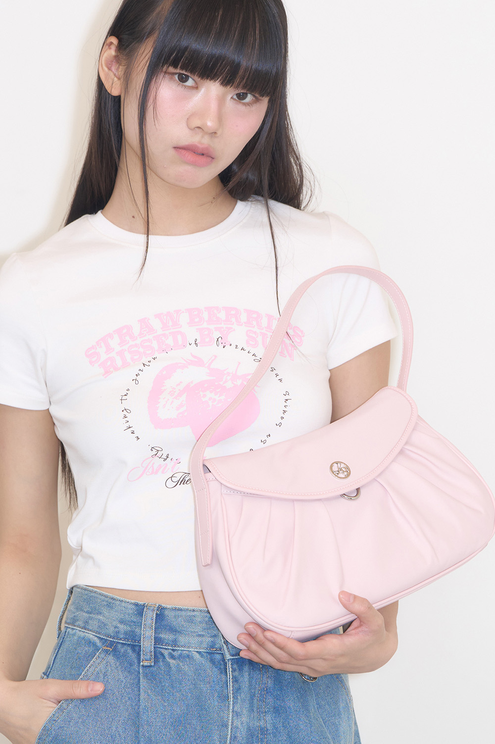 Ruffle Round Tote Bag Pink | ファッション通販サイト NUGU