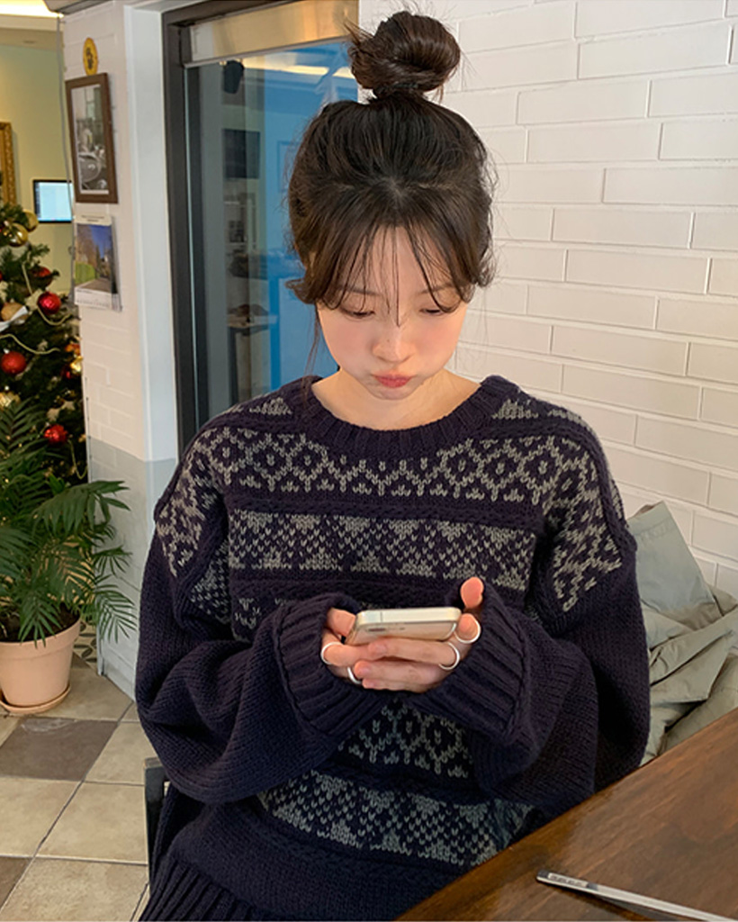 ヴィンテージノルディックニット