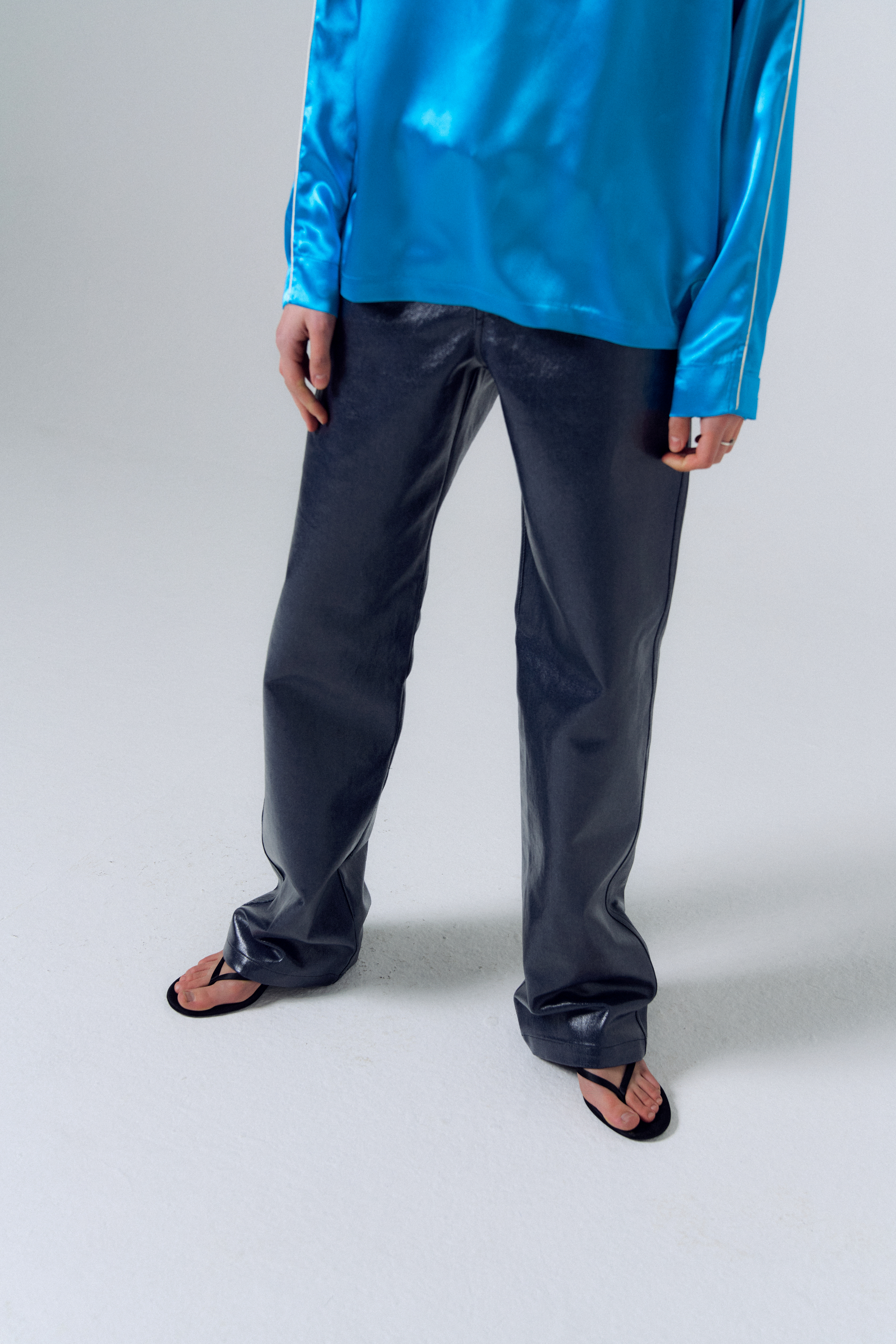 paint　904545 Luster Coating Pants_Indigo | ファッション通販サイト NUGU