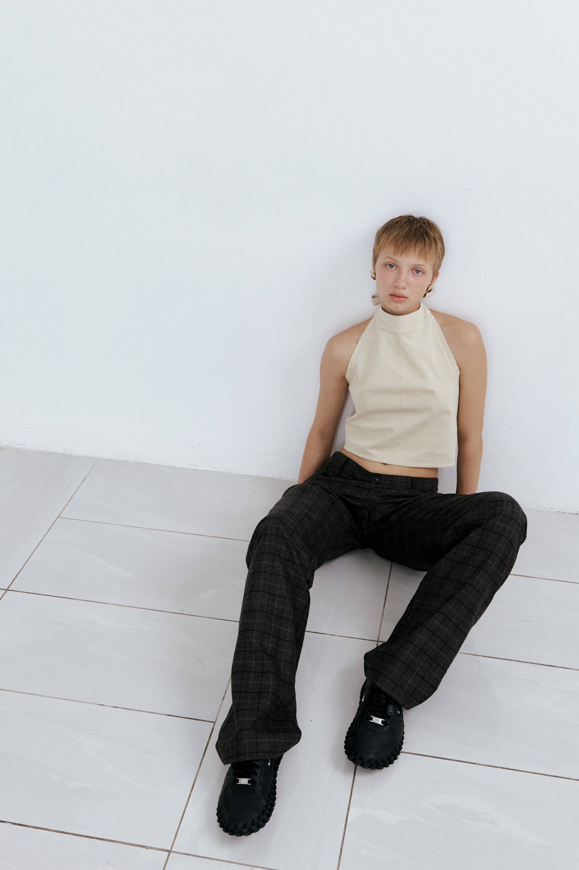 Low Check Pants_Dark Grey | ファッション通販サイト NUGU