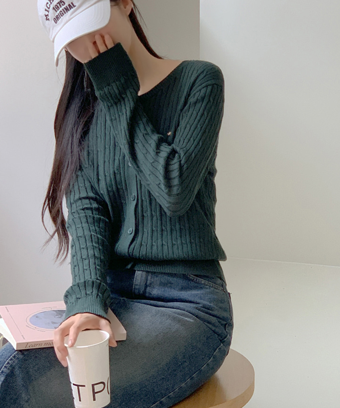 original/S-L]ケーブルニットカーディガン | ファッション通販サイト NUGU