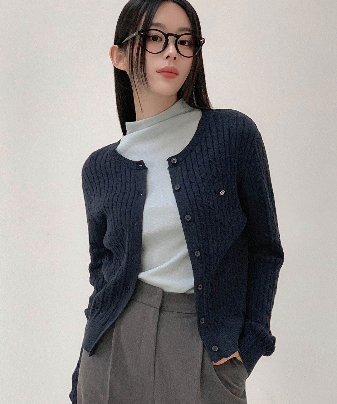 original/S-L]ケーブルニットカーディガン | ファッション通販サイト NUGU