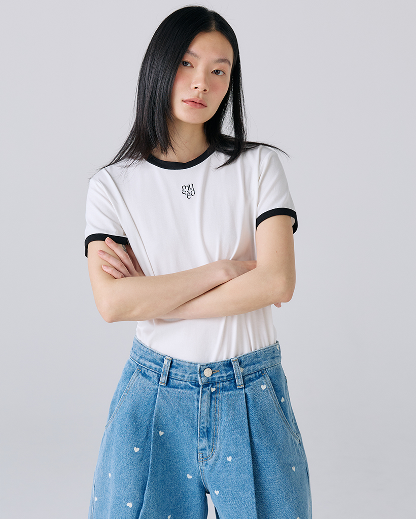 Mused Heart Bleach Jeans - Blue | ファッション通販サイト NUGU