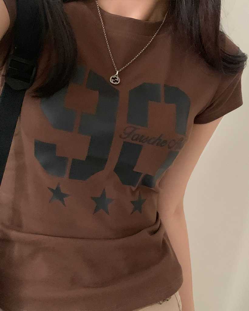 ウエスト細見えスリム半袖Tシャツ（4色） | ファッション通販
