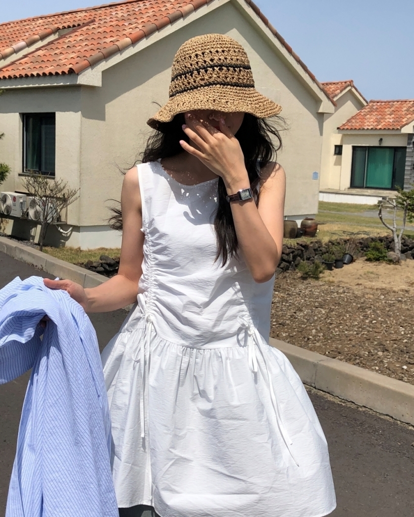 リボンシャーリングストリングミニワンピース | ファッション通販