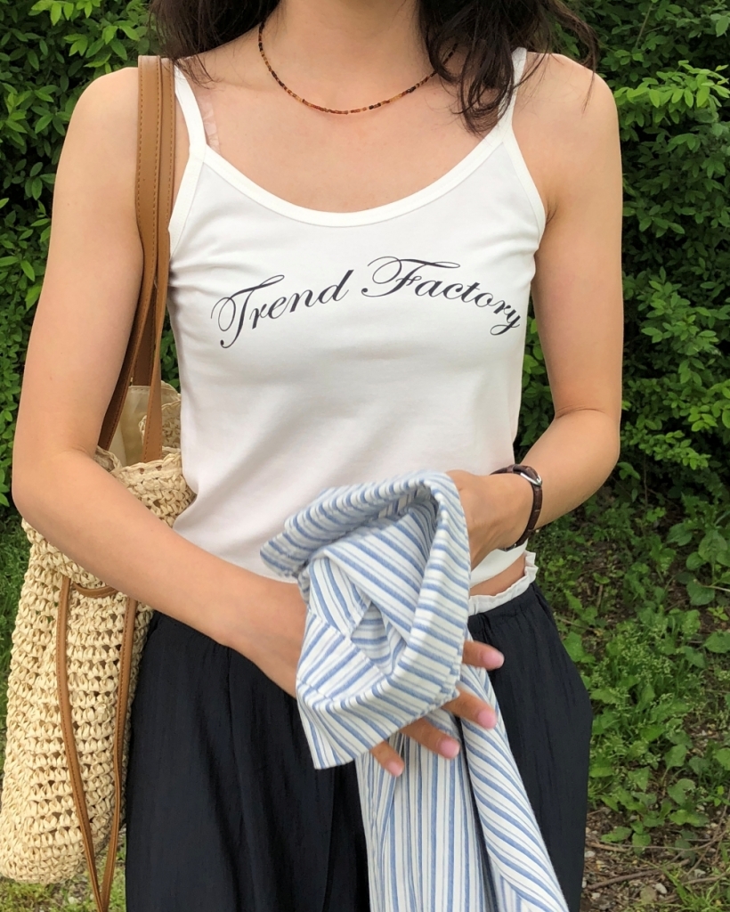 nagonstans MOREA クロップドキャミトップ キャミソール キャミ インナー カップ付 キャミソールブラ
