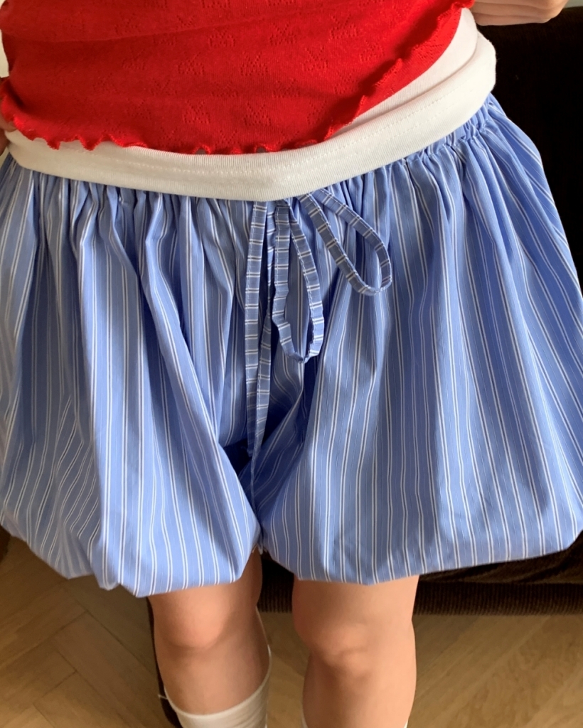 ストライプレースショートパンツ | ファッション通販サイト NUGU
