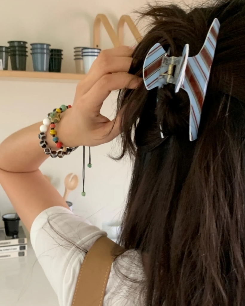 4style]ストライプヘアクリップ | ファッション通販サイト NUGU