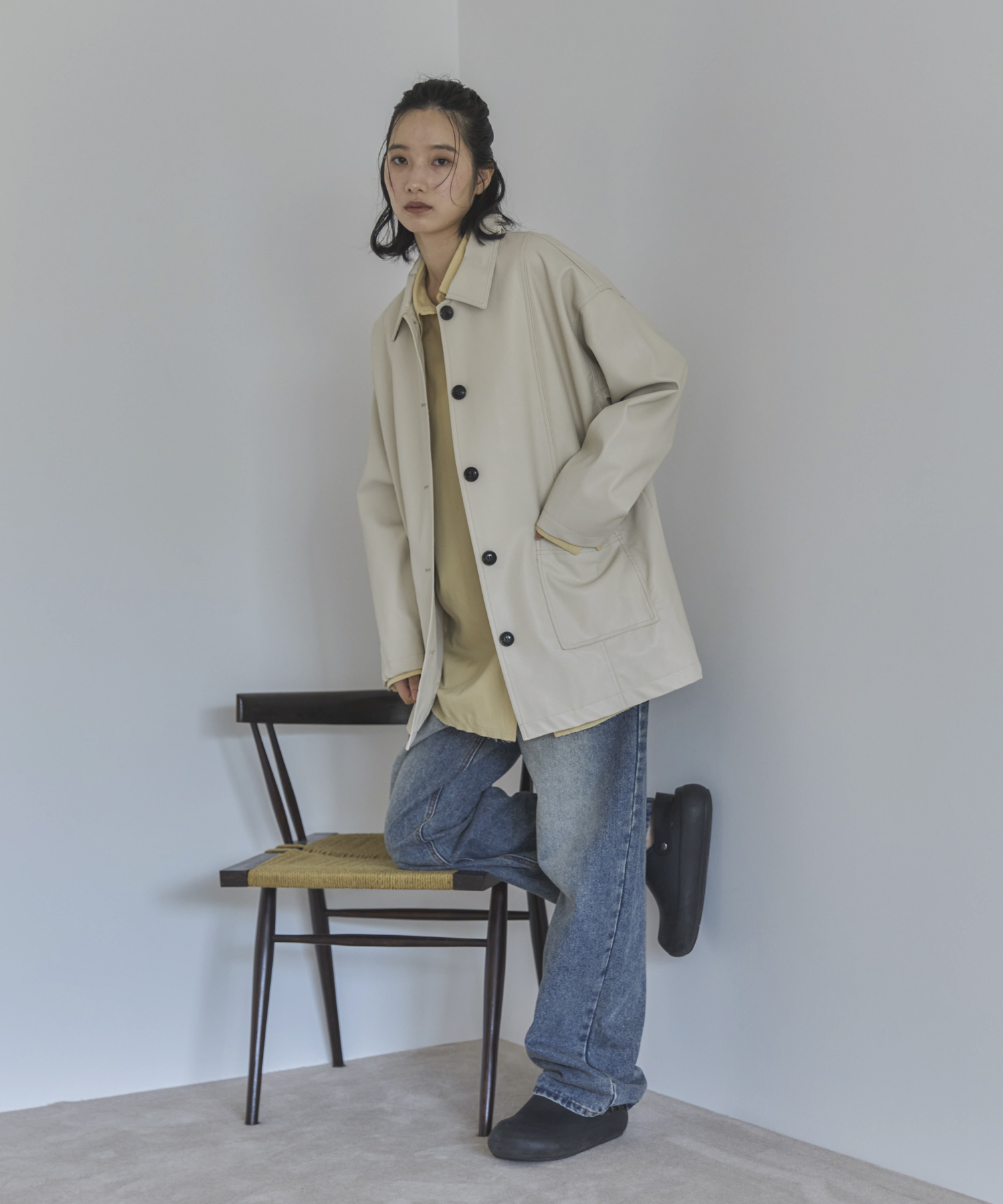 カットオフオーバーシャツ | ファッション通販サイト NUGU