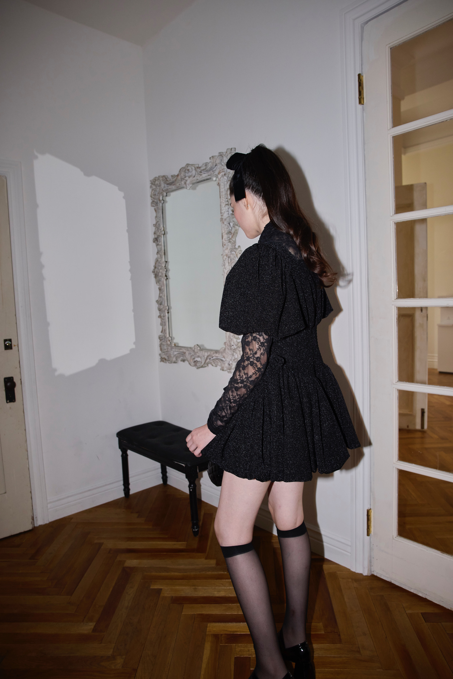 puff sleeve ballon mini one piece | ファッション通販サイト NUGU