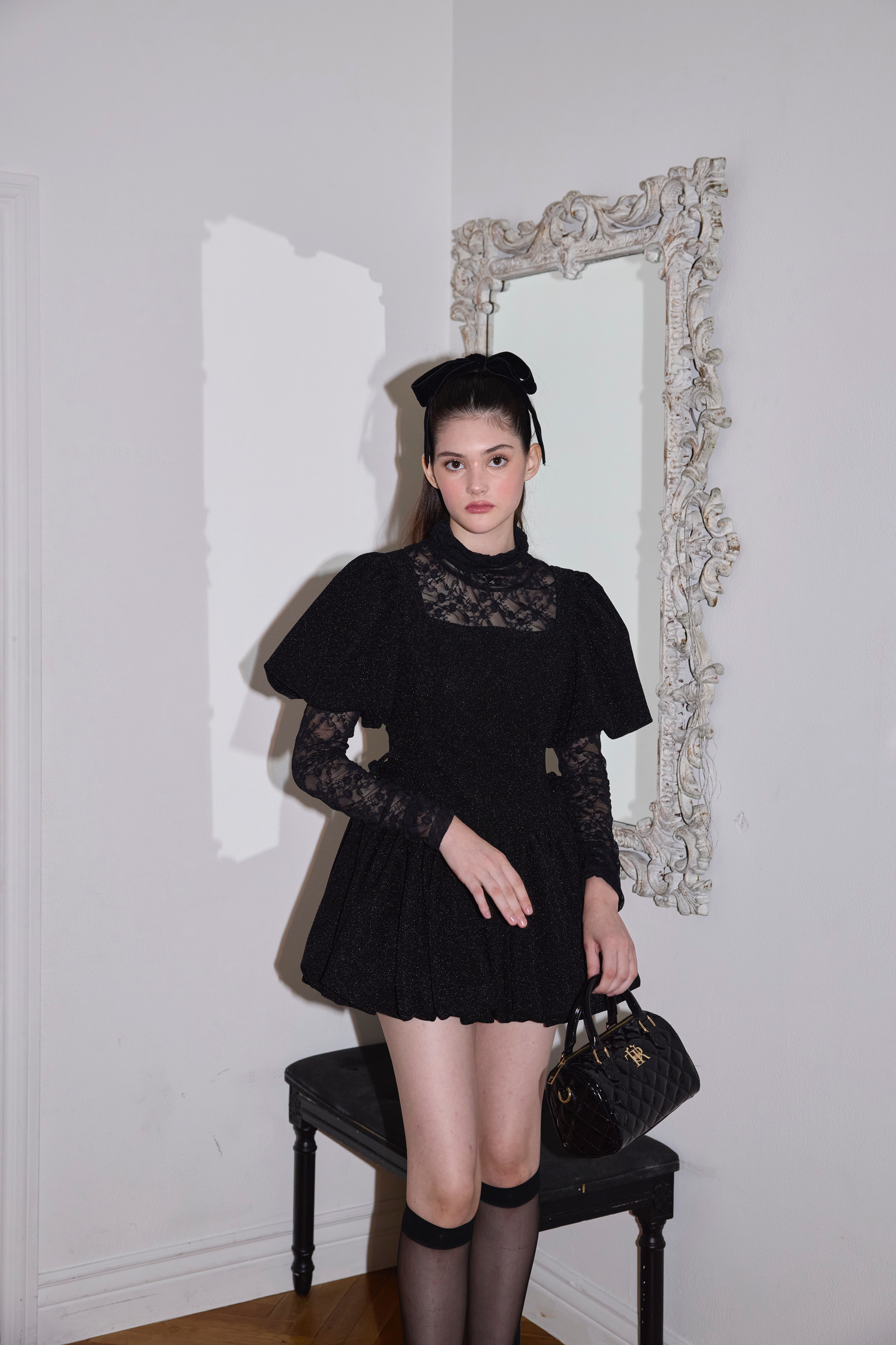 puff sleeve ballon mini one piece | ファッション通販サイト NUGU