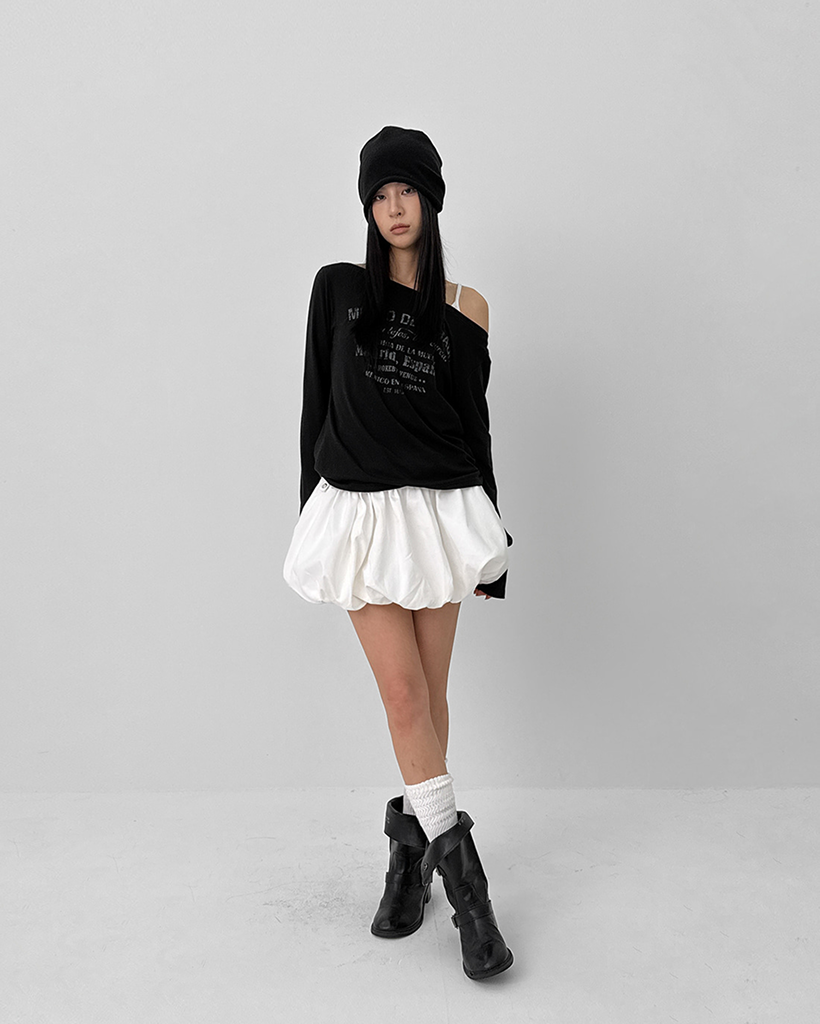 original]オフショル長袖Tシャツ | ファッション通販サイト NUGU