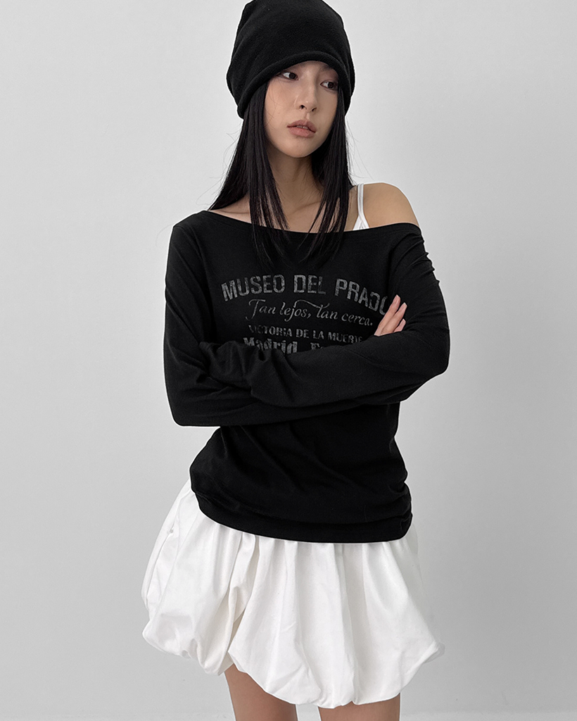 original]オフショル長袖Tシャツ | ファッション通販サイト NUGU