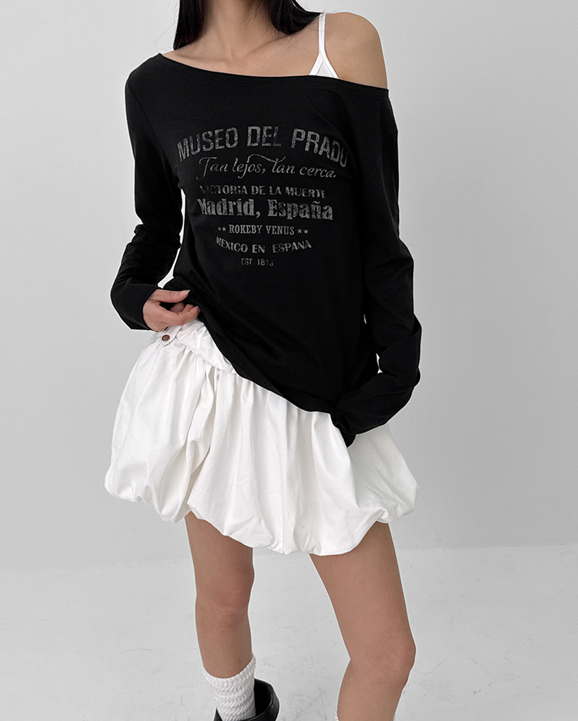 original]オフショル長袖Tシャツ | ファッション通販サイト NUGU