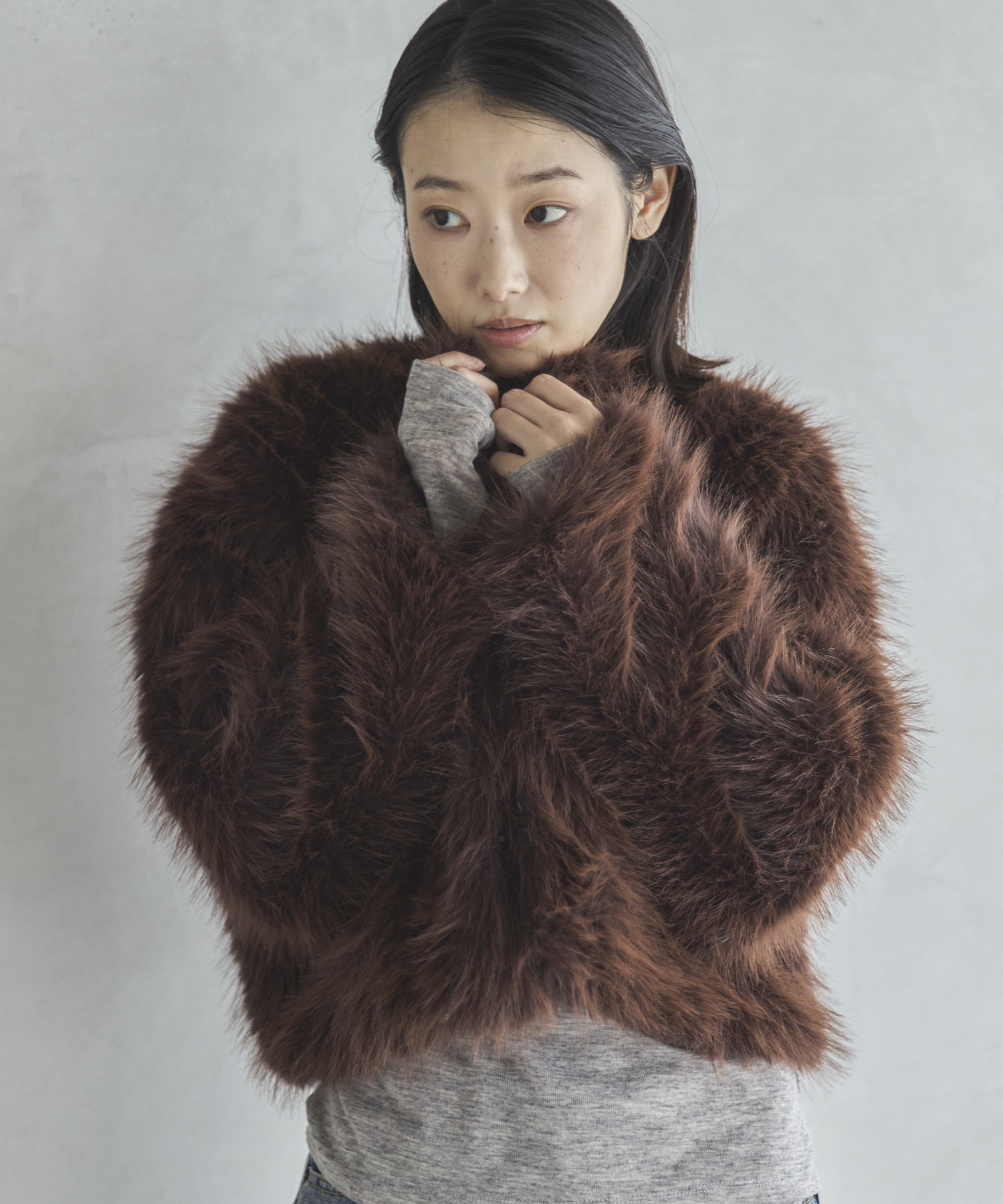 フェイクファーショートコート | ファッション通販サイト NUGU