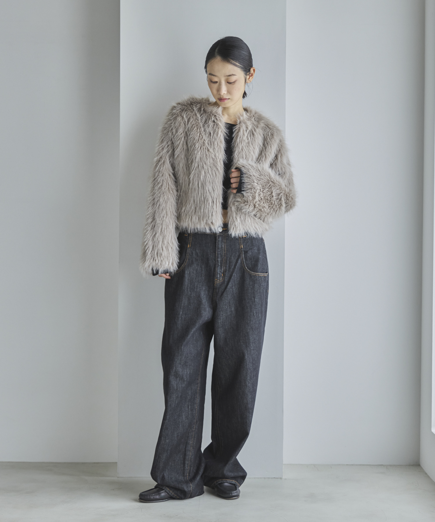 フェイクファーショートコート | ファッション通販サイト NUGU