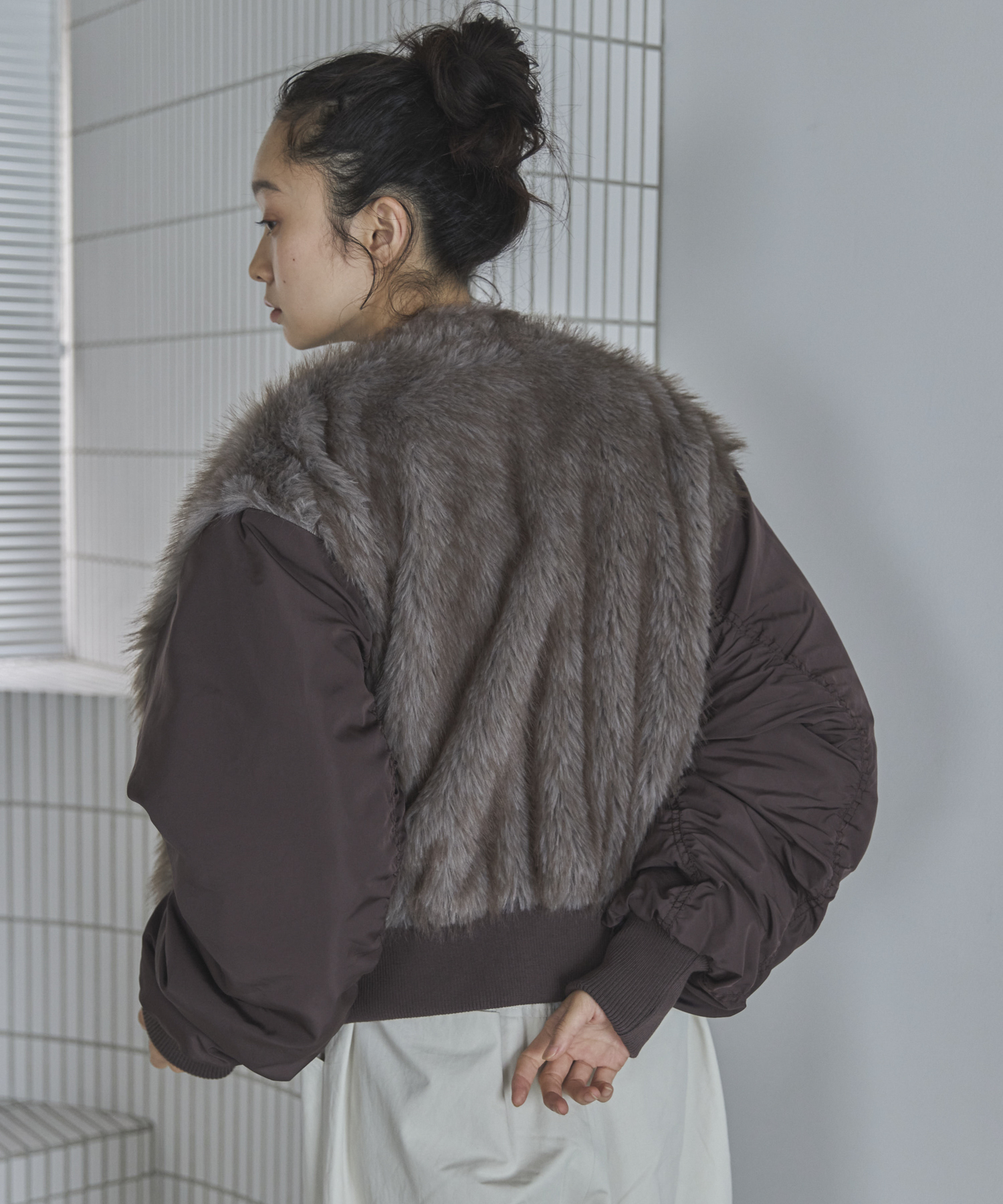 ミックスファードッキングMA-1 | ファッション通販サイト NUGU