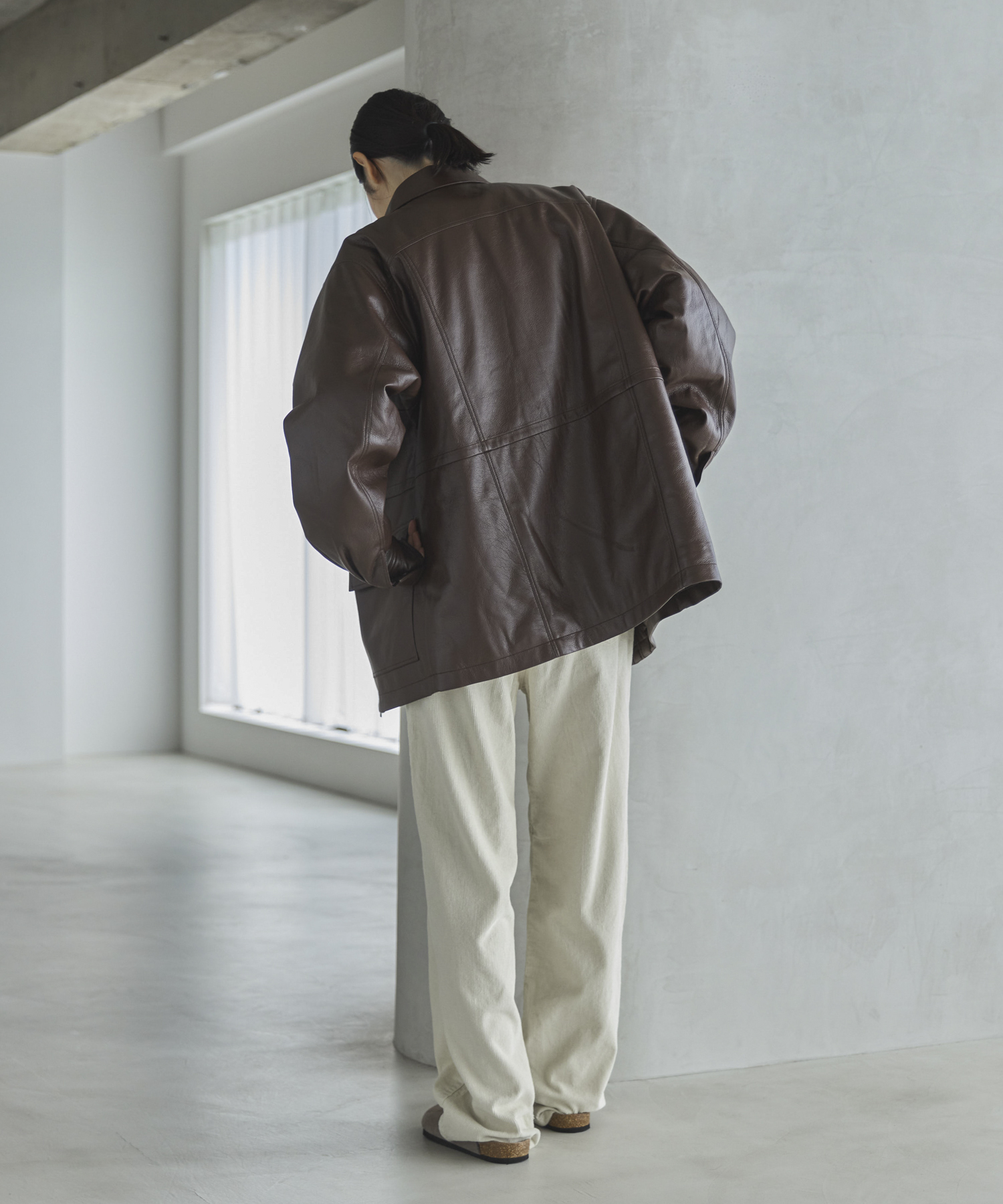 フェイクレザー中綿ブルゾン | ファッション通販サイト NUGU