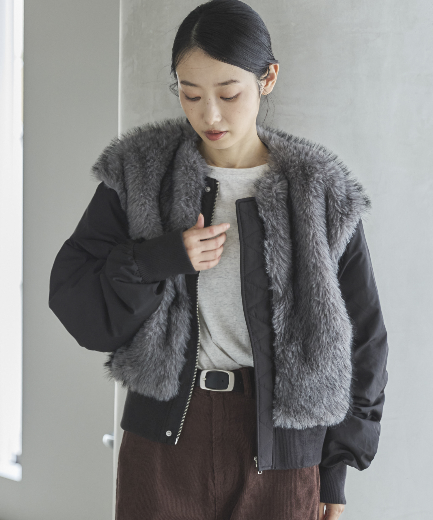 ミックスファードッキングMA-1 | ファッション通販サイト NUGU