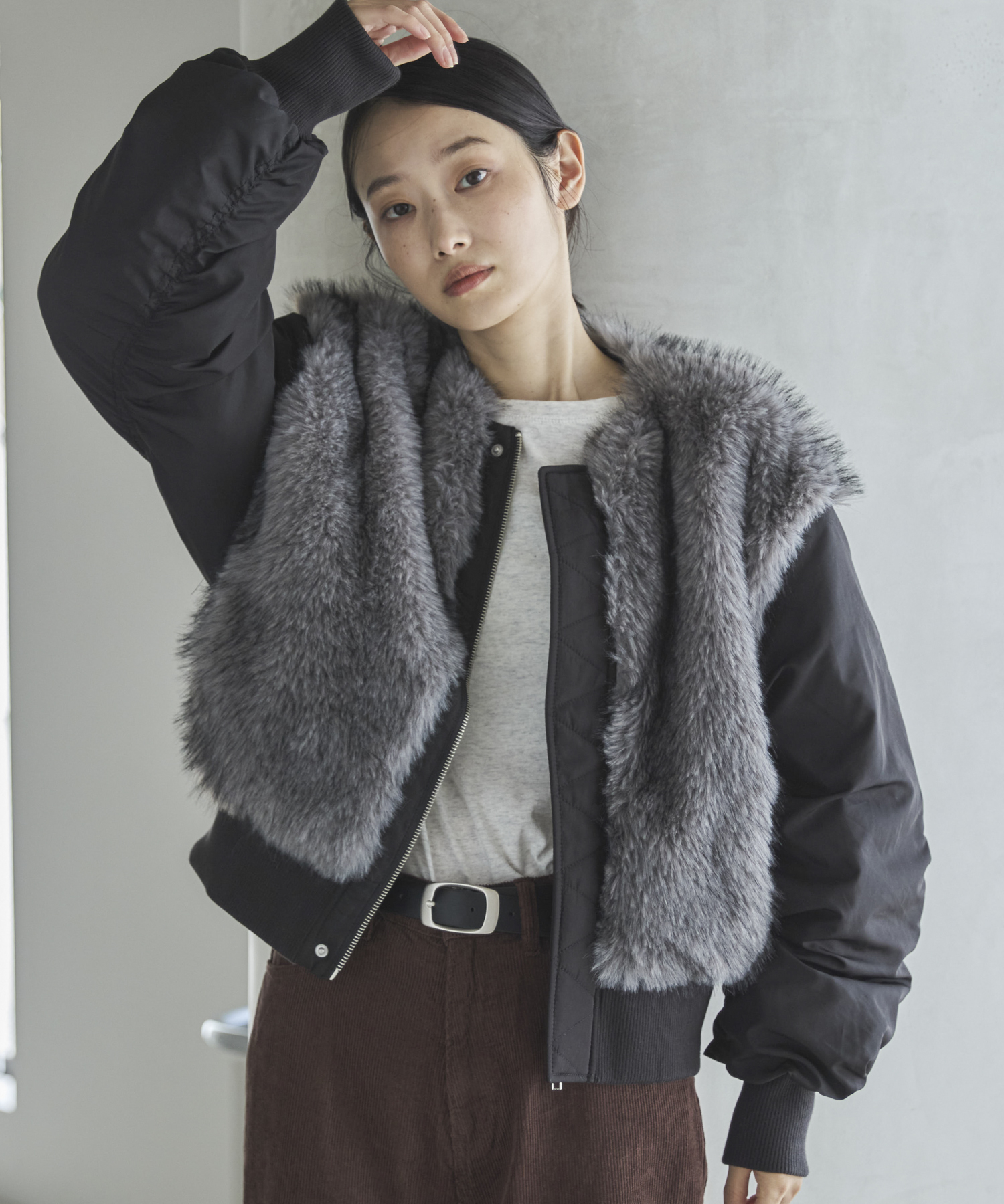 ミックスファードッキングMA-1 | ファッション通販サイト NUGU