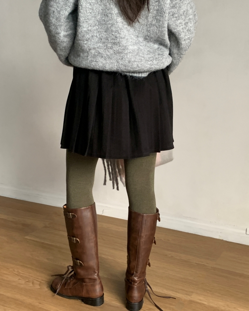 ウエストゴムプリーツスカート