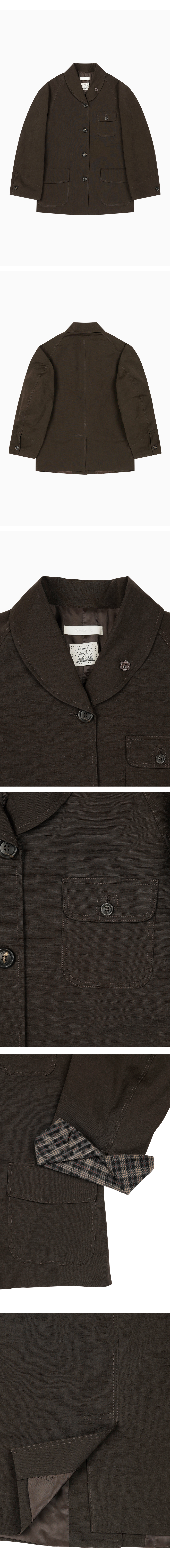 OVERSIZED RAGLAN JACKET, BROWN | ファッション通販サイト NUGU